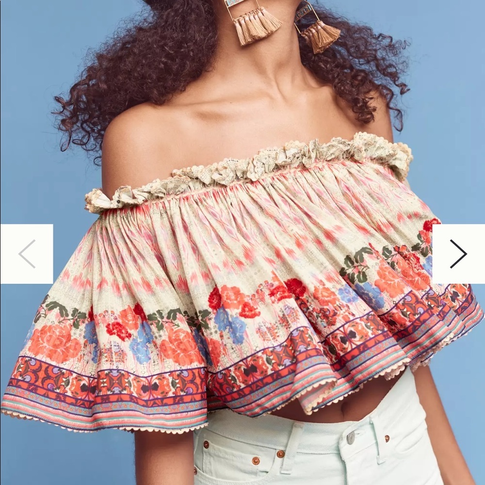 Anthropologie villa midi top